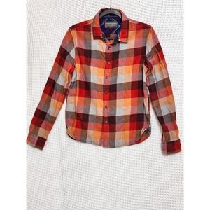 Hudson &‎ Barrow Mountain Flannel Plaid Button Down Shirt - Casual